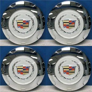 NEW 4pcs Chrome Cadillac Escalade 22 inch Wheel Center Caps